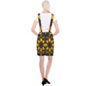 Yellow Flower Pattern Leaves Braces Suspender Skirt View2