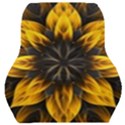 Yellow Flower Pattern Leaves Car Seat Back Cushion  View1