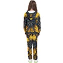 Yellow Flower Pattern Leaves Kids  Tracksuit View2