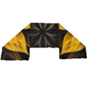 Yellow Flower Pattern Leaves Lightweight Scarf  View2