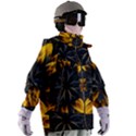 Yellow Flower Pattern Leaves Women s Zip Ski and Snowboard Waterproof Breathable Jacket View3