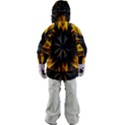 Yellow Flower Pattern Leaves Women s Zip Ski and Snowboard Waterproof Breathable Jacket View4