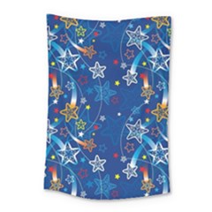 Christmas Stars Pattern Star Small Tapestry