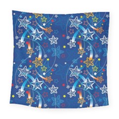 Christmas Stars Pattern Star Square Tapestry (large)