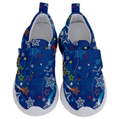 Christmas Stars Pattern Star Kids  Velcro No Lace Shoes by Maspions