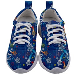 Christmas Stars Pattern Star Kids Athletic Shoes by Maspions