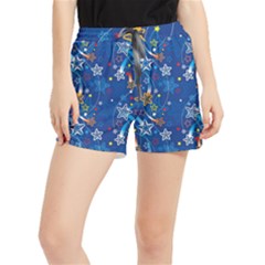 Christmas Stars Pattern Star Women s Runner Shorts