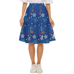 Christmas Stars Pattern Star Classic Short Skirt by Maspions