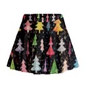 Fun Christmas Trees Adoxali Scandinavian Artistic Background Pattern Mini Flare Skirt View1