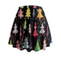 Fun Christmas Trees Adoxali Scandinavian Artistic Background Pattern Mini Flare Skirt View2