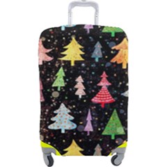 Fun Christmas Trees Adoxali Scandinavian Artistic Background Pattern Luggage Cover (large) by Maspions