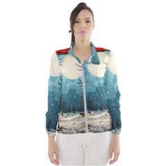 Christmas Frame Border Women s Windbreaker