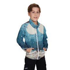 Christmas Frame Border Kids  Windbreaker