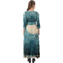 Christmas Frame Border Button Up Boho Maxi Dress View2