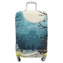 Christmas Frame Border Luggage Cover (medium) by Apen