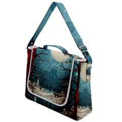 Christmas Frame Border Box Up Messenger Bag by Apen