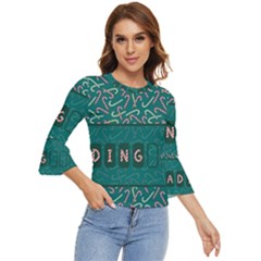 Advent Christmas Time Pre Christmas Time Bell Sleeve Top