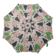 Christmas Trees Icons Hook Handle Umbrellas (large) by Apen