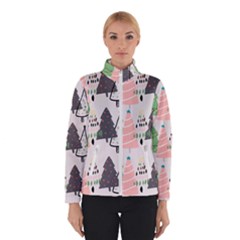 Christmas Trees Icons Women s Bomber Jacket