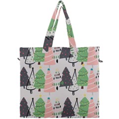 Christmas Trees Icons Canvas Travel Bag by Apen