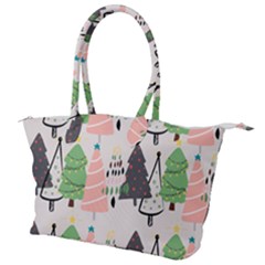 Christmas Trees Icons Canvas Shoulder Bag by Apen