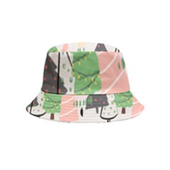 Christmas Trees Icons Inside Out Bucket Hat (kids) by Apen