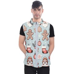 Christmas Cartoon Pattern Men s Puffer Vest