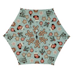 Christmas Cartoon Pattern Automatic Folding Umbrella With Case (small)