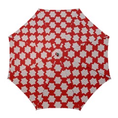 Christmas Snowflakes Background Pattern Golf Umbrellas by Apen