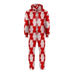 Christmas Snowflakes Background Pattern Hooded Jumpsuit (kids)