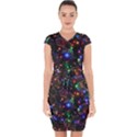 Christmas Lights Capsleeve Drawstring Dress  View1