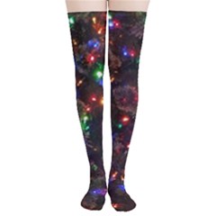 Christmas Lights Thigh High Stockings by Apen