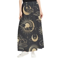 Star Colorful Christmas Abstract Maxi Chiffon Skirt