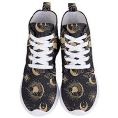 Star Colorful Christmas Abstract Women s Lightweight High Top Sneakers