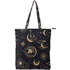 Star Colorful Christmas Abstract Double Zip Up Tote Bag