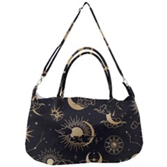 Star Colorful Christmas Abstract Removable Strap Handbag