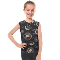 Star Colorful Christmas Abstract Kids  Mesh Tank Top