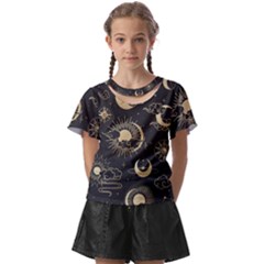 Star Colorful Christmas Abstract Kids  Front Cut T-shirt