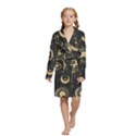 Star Colorful Christmas Abstract Kids  Long Sleeve Velvet Lounge Robe View1