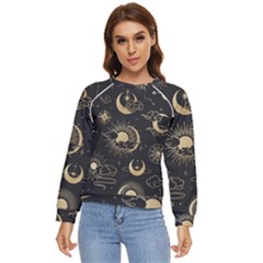 Star Colorful Christmas Abstract Women s Long Sleeve Raglan T-shirt