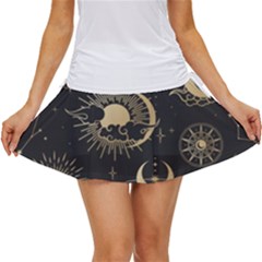 Star Colorful Christmas Abstract Women s Skort