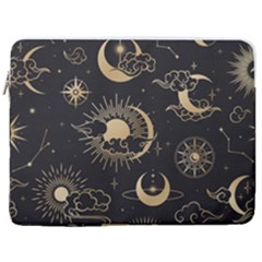 Star Colorful Christmas Abstract 17  Vertical Laptop Sleeve Case With Pocket