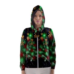 Christmas Star Jewellery Women s Hooded Windbreaker