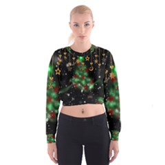 Christmas Star Jewellery Cropped Sweatshirt