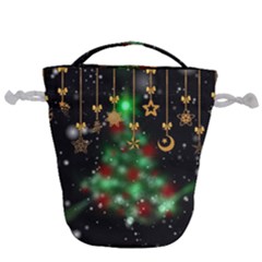 Christmas Star Jewellery Drawstring Bucket Bag by anzea