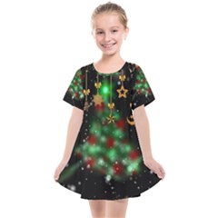 Christmas Star Jewellery Kids  Smock Dress by anzea