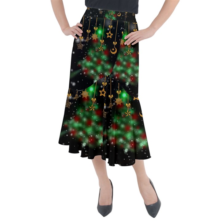 Christmas Star Jewellery Midi Mermaid Skirt