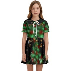 Christmas Star Jewellery Kids  Sweet Collar Dress by anzea