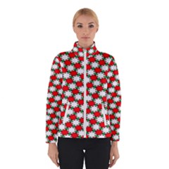 Christmas Star Red Green Women s Bomber Jacket