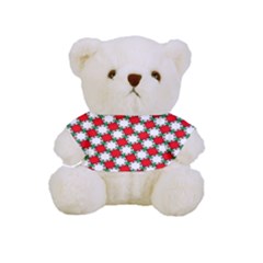 Christmas Star Red Green Full Print Cuddly Teddy Bear by anzea